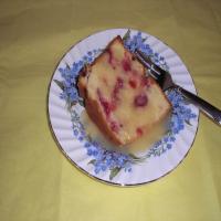 Cranberry Orange Pound Cake With Butter Rum Sauce_image