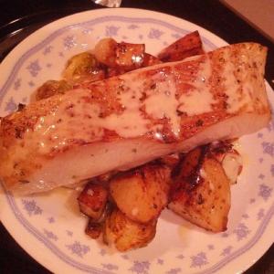 Broiled Turbot With Roasted Winter Vegetables image