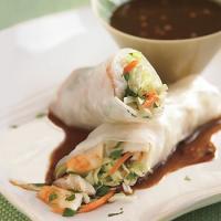 Shrimp Spring Rolls with Hoisin Dipping Sauce image