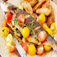 Greek-Style Fish With Marinated Tomatoes_image