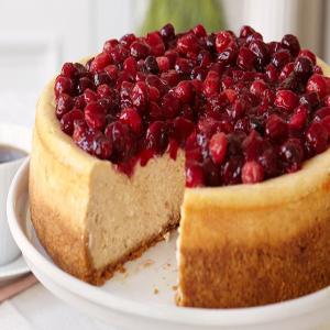 Cheesecake con canela y arándanos rojos_image