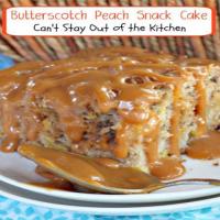 Butterscotch Peach Snack Cake Recipe - (4.9/5) image