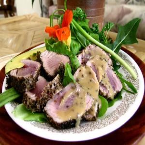 Seared Ahi Tuna With Lavender-Pepper Crust_image