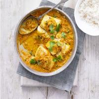 Fried fish & tomato curry image