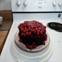 Double Chocolate Cherry Cake image