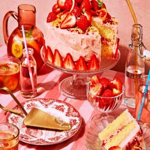 Strawberry lemonade cake image