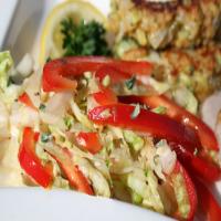 Cabbage and Red Pepper Salad With Lime-Cumin Vinaigrette_image