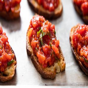Oven-Roasted Tomato Bruschetta Recipe_image