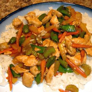 Healthier Sweet and Sour Chicken Stir Fry image