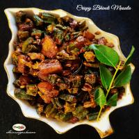 Recipe for Crispy Bhindi/Ladyfinger/Okra and Potato Masala_image