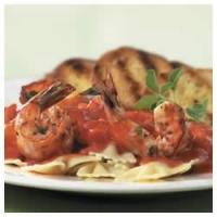 Farfalle with Herb-Marinated Grilled Shrimp_image