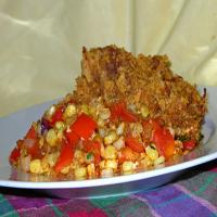 Caramelized Corn With Onions and Red Bell Peppers image