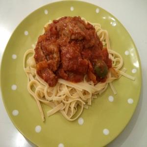 Capellini With Veal and Tomatoes image