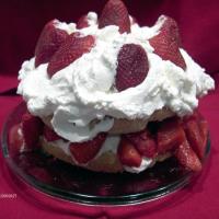 Old Fashioned Strawberry Shortcake with Sweetened Flavoured Whipped Cream_image