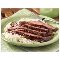 Asian Grilled Flank Steak with Sesame Seeds image