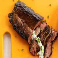 Steak with Horseradish-Chive Sauce image
