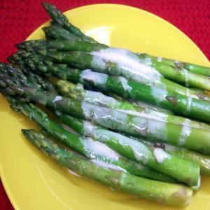 Oven Baked Asparagus With Mustard Sauce image