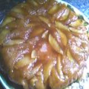 fresh apple upside down cake_image