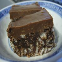 Chocolate Peanut Butter Crispy Squares (Vegan, Gluten-Free) image