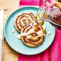 Cinnamon roll pancakes image