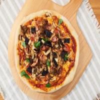 Meaty Grilled Pizza image