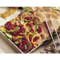 Marinated Vegetables and Turkey Platter_image