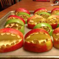 Halloween Fruit Apple Teeth Treats image