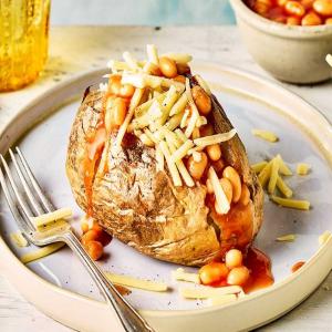 Air fryer baked potatoes image