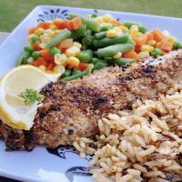 Pecan-Crusted Rockfish with Old Bay® image