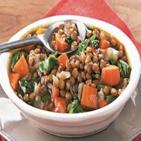 Slow-Cooker Lentil and Spinach Soup image