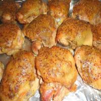 Herbed Chicken Thighs with Honey Mustard Glaze_image