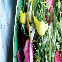 Spring Greens with Quick-Pickled Vegetables image