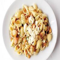 Shells with Roasted Cauliflower, Chickpeas, and Ricotta image