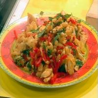 Spicy Chicken with Peppers and Basil image
