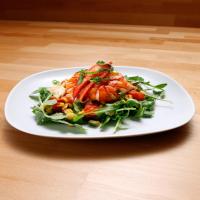 Poached Lobster over Corn and Cherry Tomato Salad_image
