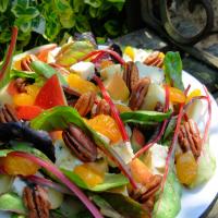 Spinach Salad With White Stilton and Fruit image