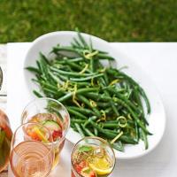 Green beans with mustard, lemon & mint image