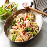 Shrimp & Broccoli Fettuccine_image