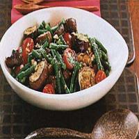 Tangy Eggplant, Long Beans, and Cherry Tomatoes with Roasted Peanuts image