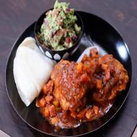 Chipotle Chicken Thighs with Chunky Guacamole_image