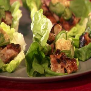 Grilled Chicken Lettuce Wraps with Sesame Miso Sauce image