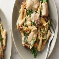 Slow-Cooker Creamy Tuscan Chicken Pasta image