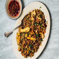Wild Rice Dressing With Mushrooms and Chile Crisp_image