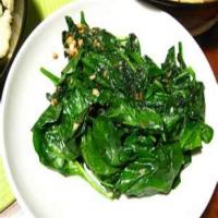 Sauteed Spinach with Sweet Vidalia Onion image