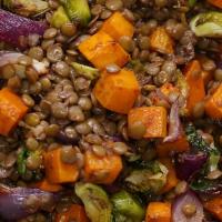 Lentil & Roasted Vegetable Salad Recipe by Tasty_image