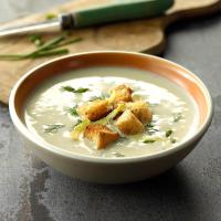 Creamy Cauliflower & Goat Cheese Soup image