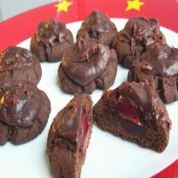 Chocolate Cherry Cookies image