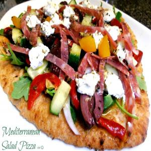 Mediterranean Salad Pizza image