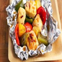 Grilled Pineapple-Chicken Foil Packs image