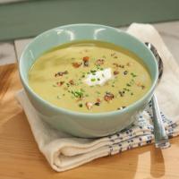 Asparagus and Bread Soup with Pancetta image